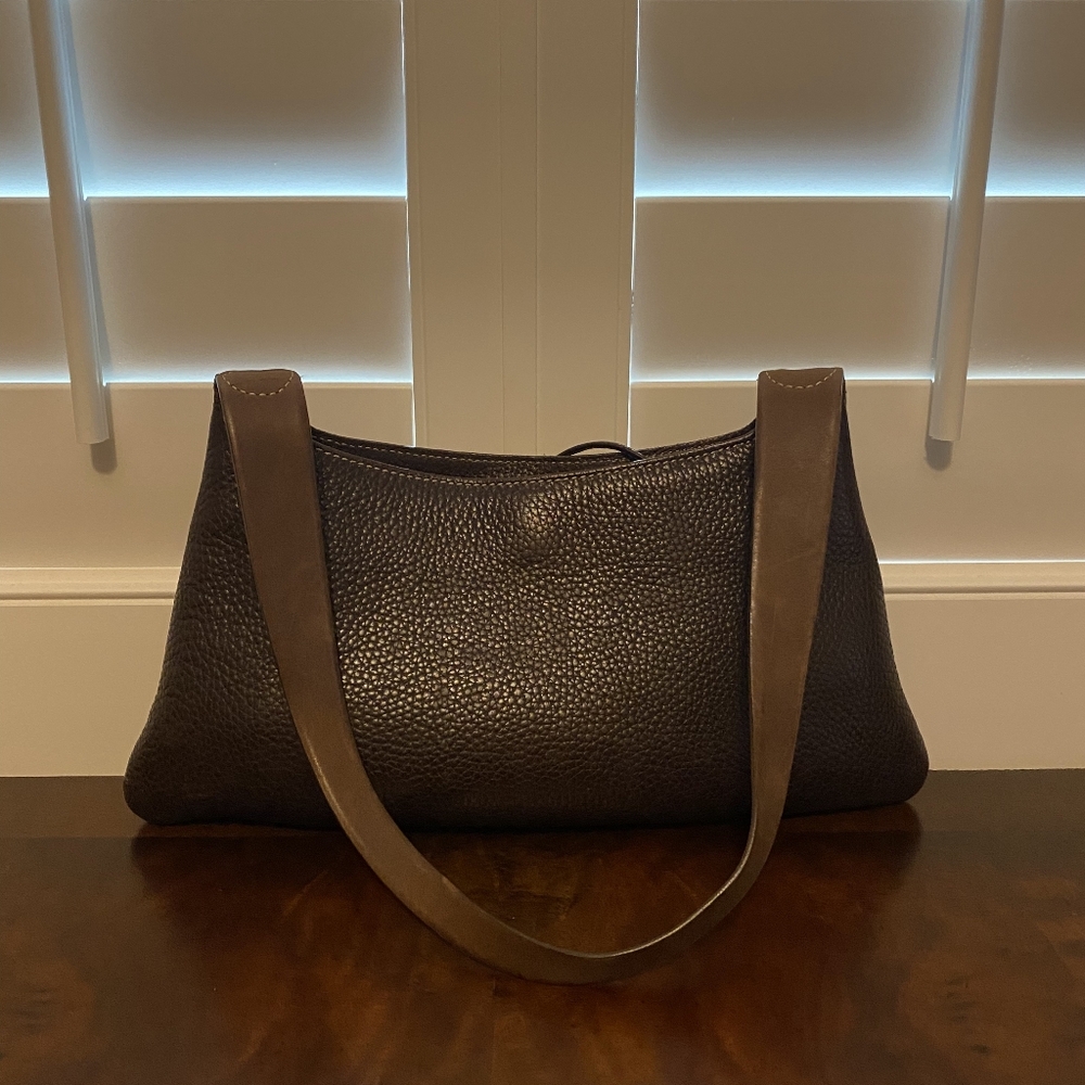 Lopez Taibo Elegant Brown Shoulder Bag.